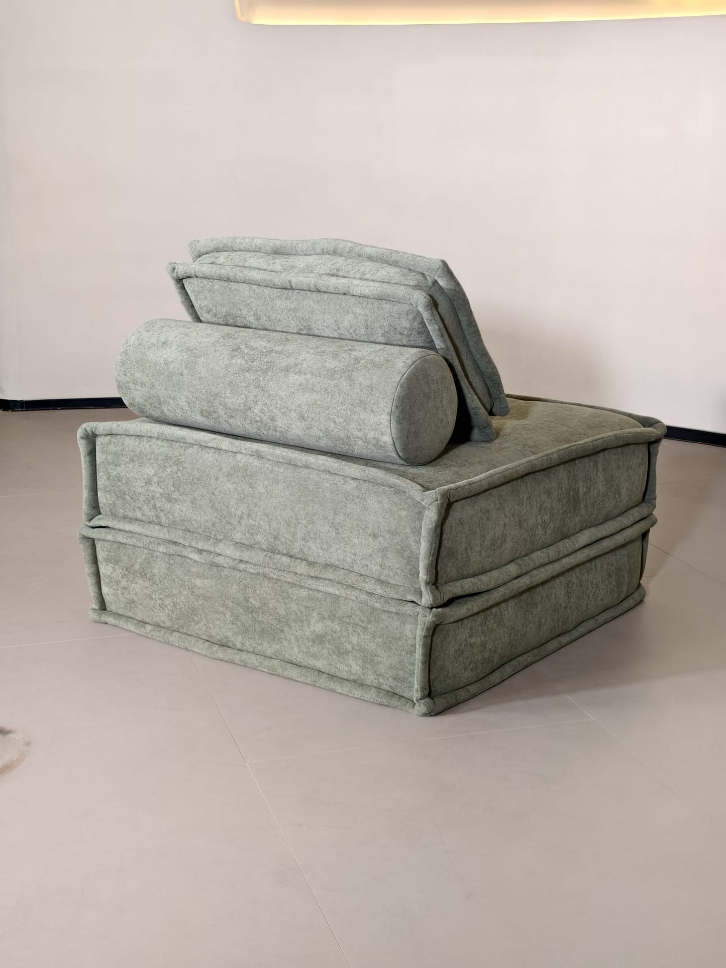 SOFA NOVA ZEN™ – Fauteuil Convertible 1 Place avec Coussin Cylindrique