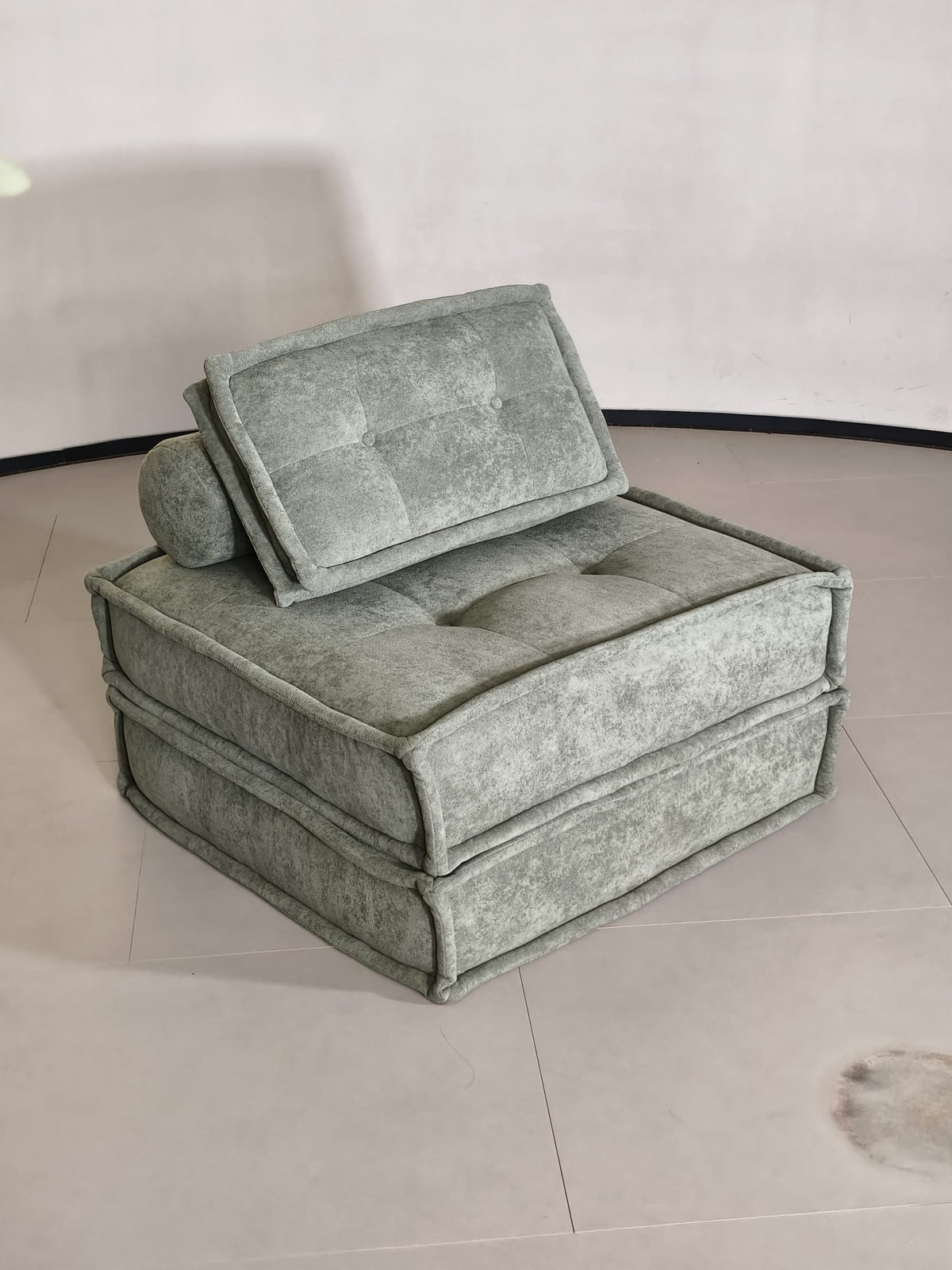 SOFA NOVA ZEN™ – Fauteuil Convertible 1 Place avec Coussin Cylindrique